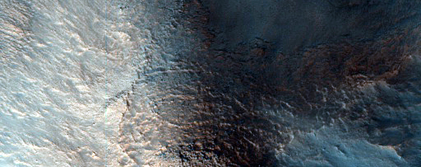 Massif on Layered Bedrock in Cydonia Colles