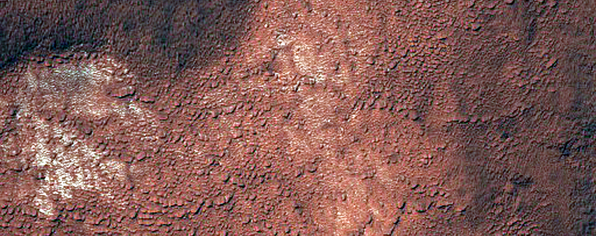 Secondary Crater Field Texture near McMurdo Crater