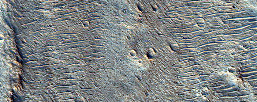 Layers and Grooves near Simud Valles
