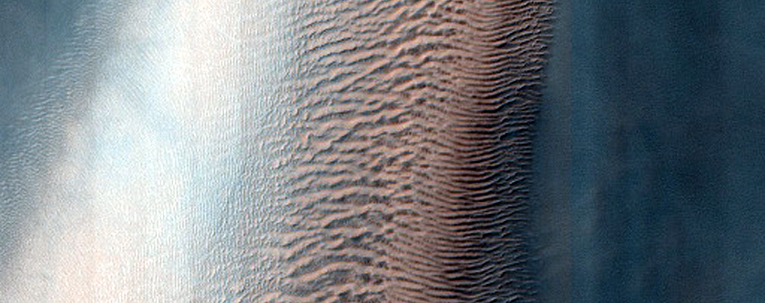 Dunes with Erosionally-Resistant Layers in Ross Crater