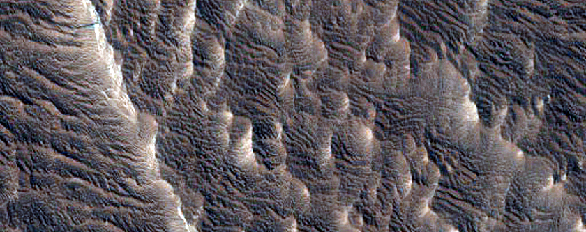 Portion of Mound in Gale Crater