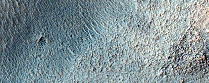 Channel in Aonia Terra
