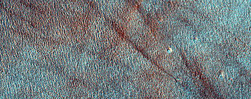 Terraced Crater in Northern Plains