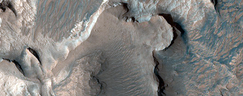 Layered Rocks of Ophir Mensa