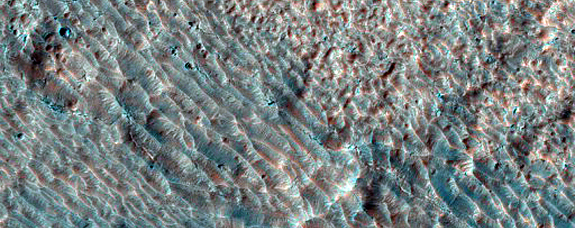 Possible Inverted Channel in Icy Terrain