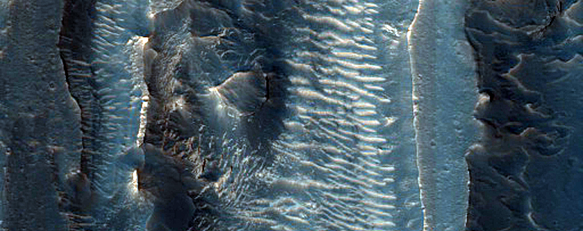 Constrain Juventae Chasma Interior Deposit Layer Orientations