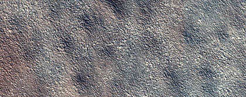 Survey of Terrain around Ice-Exposing Crater