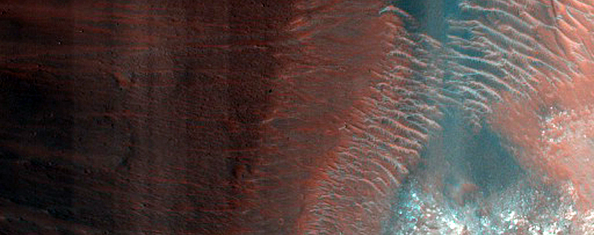 Steep Slopes in Eos Chasma