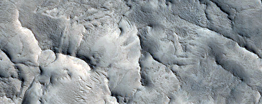 Ridge Network near Hsing Vallis