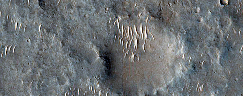 Landforms West of Miyamoto Crater