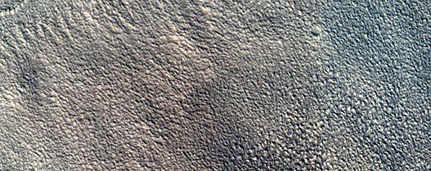Survey of Terrain around Ice-Exposing Crater