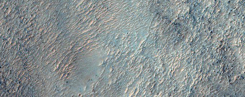 Hillslope with Pasted-On Terrain and Inverted Channels at Base