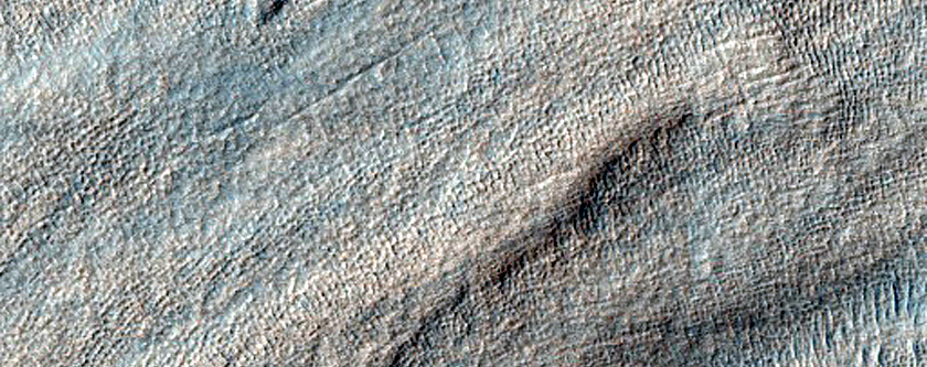 Crater in Southern Mid-Latitudes