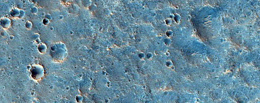 Dark Material in West Arabia Terra Plains