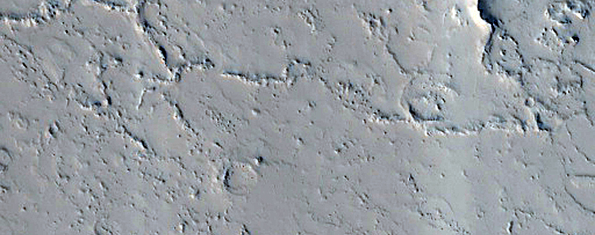 Potential Rootless Cones near the Medusae Fossae Formation