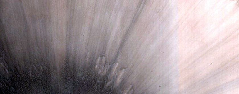 3-Kilometer Diameter Crater with Thin Glacial Deposit