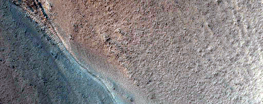 Gullied Crater Wall