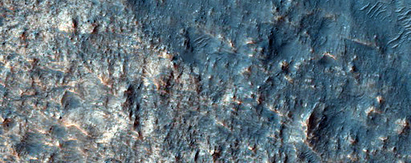 Clays on Floor of Nako Crater