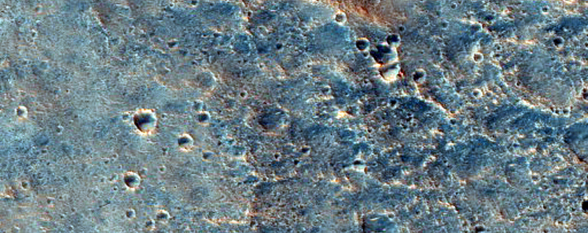 Dark Material in West Arabia Terra Plains