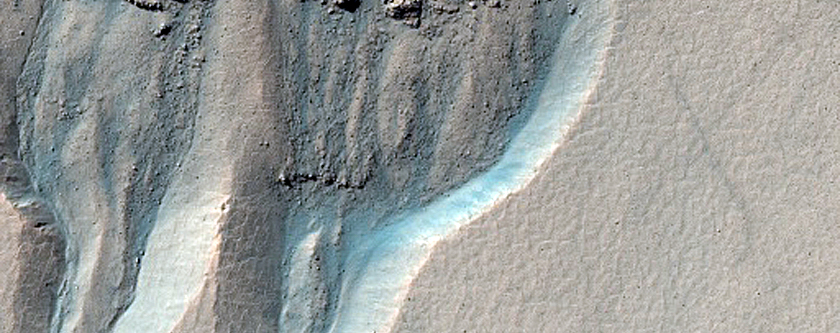 Gullied Crater Wall
