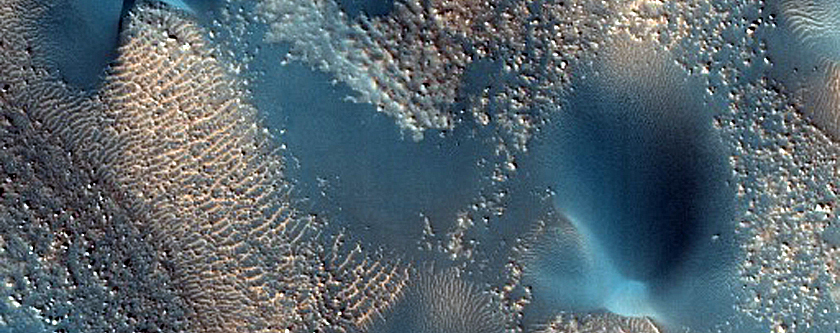 Dune Monitoring in Renaudot Crater