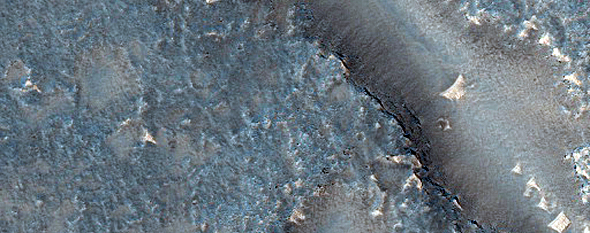 Volcanic Vent in Tharsis Region