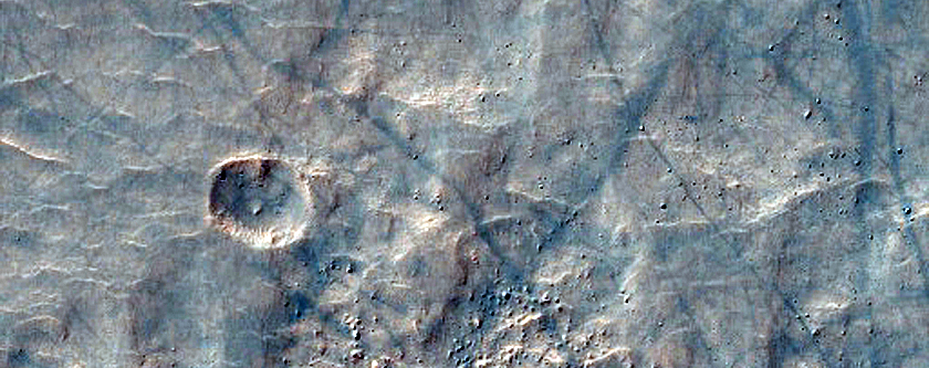 Terrain Southwest of Maunder Crater
