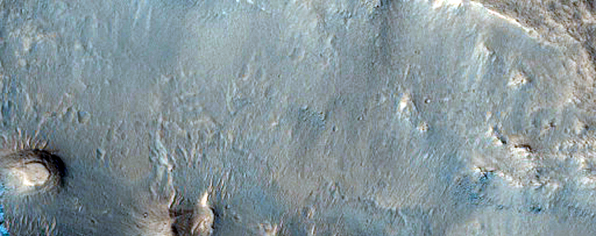 Exposed Layers in Fresh-Ejecta Crater