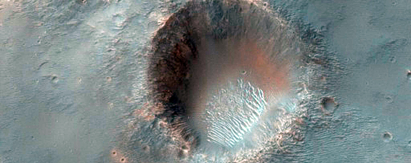 Well-Preserved 10-Kilometer Crater with Central Uplift