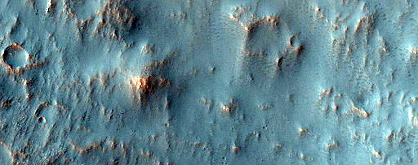 Terrain West of Mariner Crater