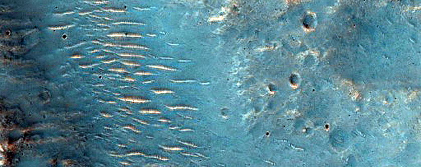 Channels Northeast of Hellas Planitia