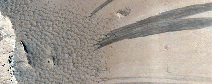 Potential Slope Streak Formation and Dust Clouds in Tharsis Region