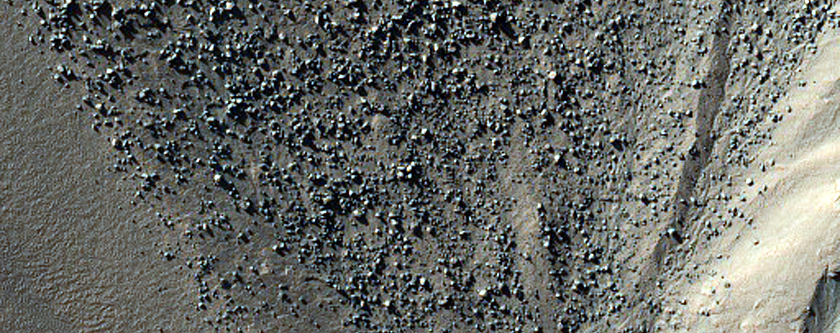 Large Gully Alcove in Ross Crater