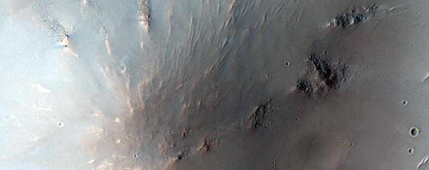 Hillslope Morphologies near Murray Crater