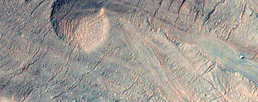 Monitor Steep Slopes of Asimov Crater