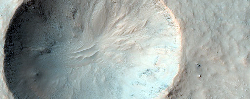 Infrared-Distinct Crater