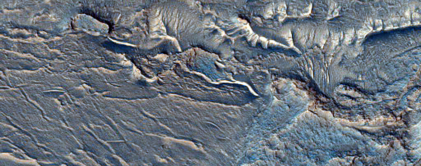 Bedrock Layers West of Juventae Chasm