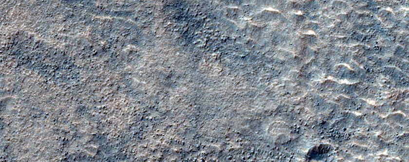 Eridania Scopulus and Terrain to North
