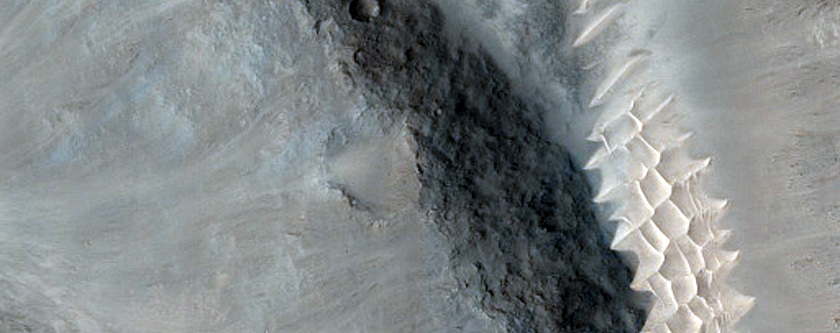 Crater with Steep Slopes