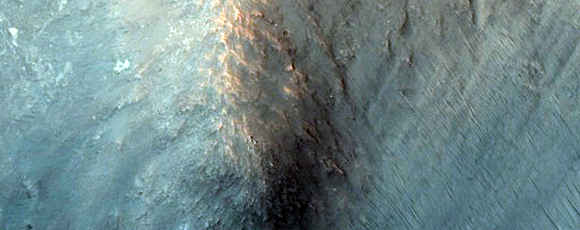 Rocky 8-Kilometer Impact Crater