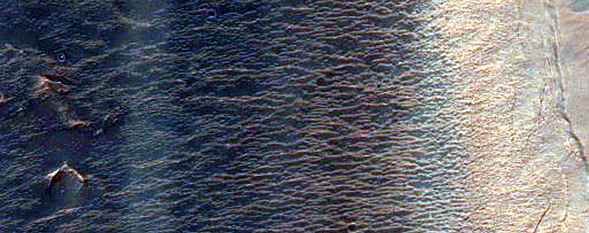 Steep Slope of Livny Crater