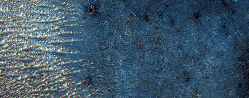 Landforms East of Sinai Planum