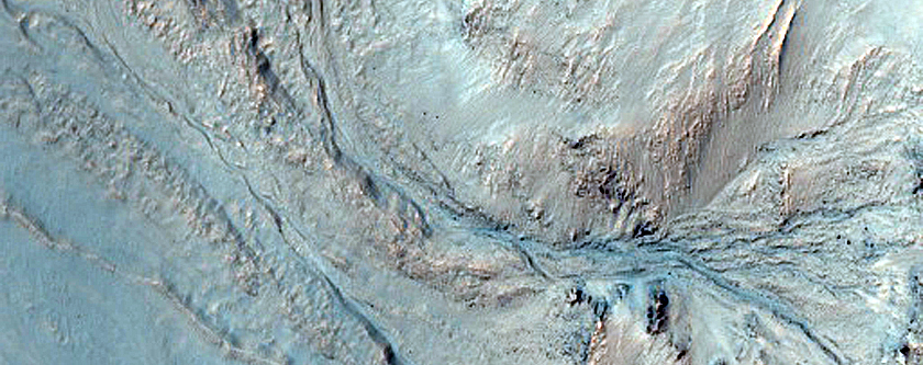 Slope Features in Palikir Crater