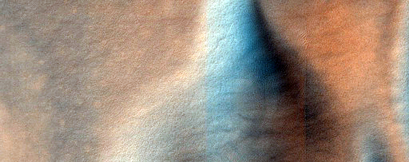 Ripple Change Detection of Degraded Dunes in Suess Crater