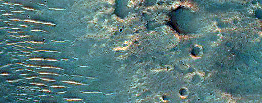 Channels Northeast of Hellas Planitia