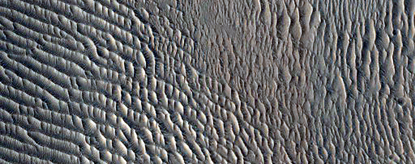 Channel and Crater in Terra Cimmeria