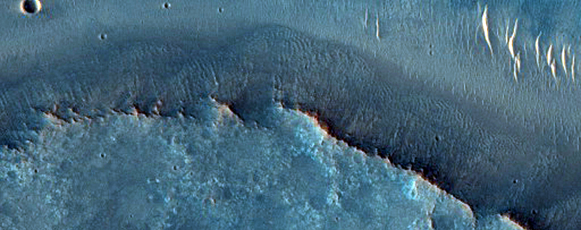 Fluvial Channels in Layered Impact Ejecta
