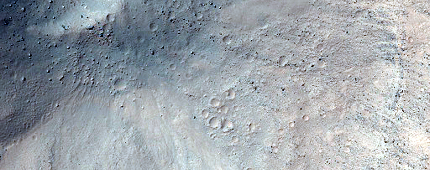 Monitor Slope Features in Tivat Crater