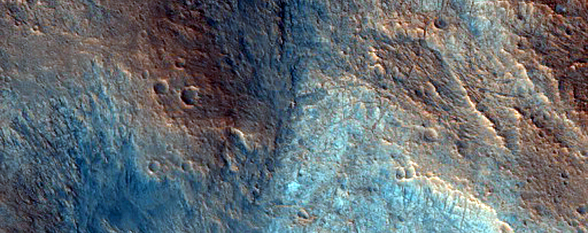 Mound in Chryse Planitia adjacent to Clay-Bearing Mesa