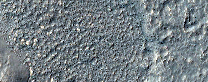Curved Channel near Reull Vallis